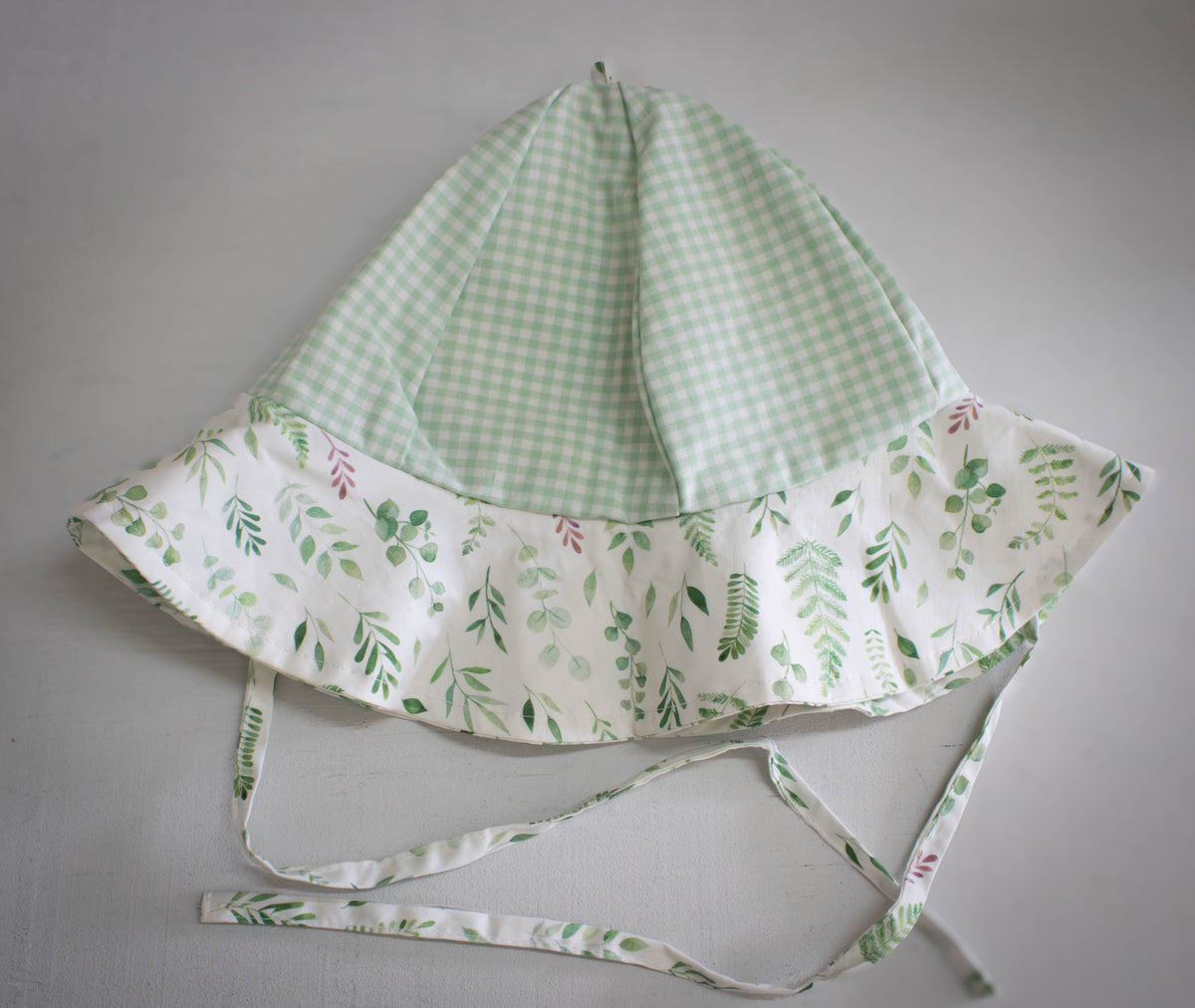 Mixed Print Botanical Floral Hat