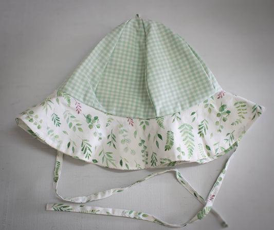 Mixed Print Botanical Floral Hat