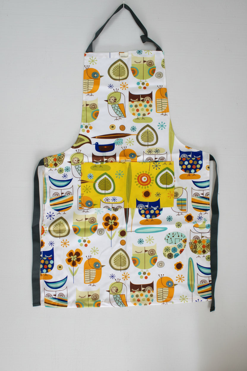 Woodland Retro Owl Apron