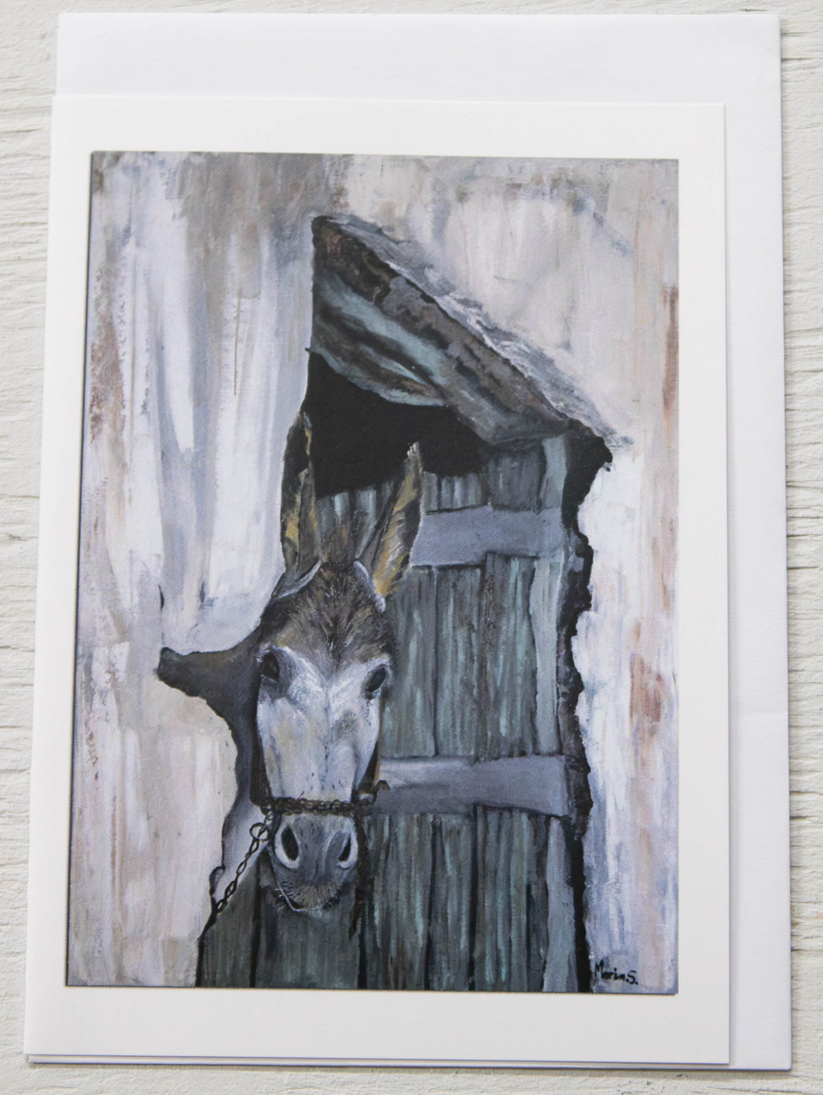 Rustic Barnyard Donkey Card