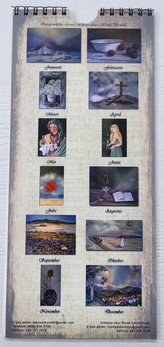 Art Birthday Calendar (29x13 cm) 'Genade in Oorvloed'