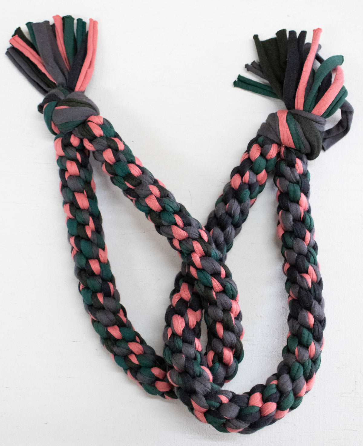 Eco-Weave Infinity Loop Tug pink & gray