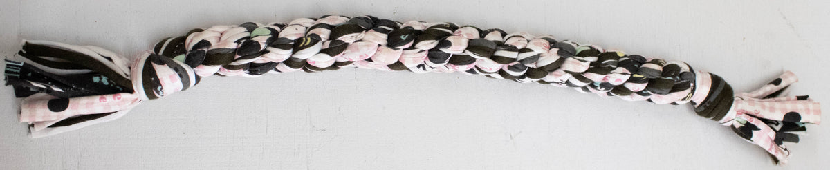 The Pink & Dark Camo Upcycled Braided Rope