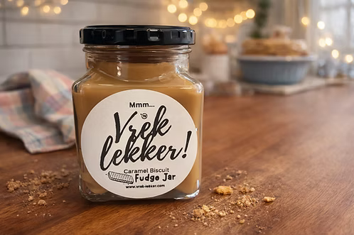 Caramel Biscuit Fudge Jar
