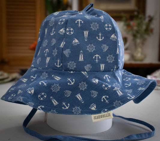 Anchor & Lighthouse Sun Hat