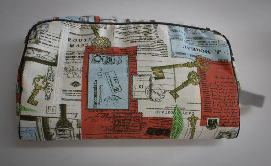 Vintage Postcard Toiletry Bag