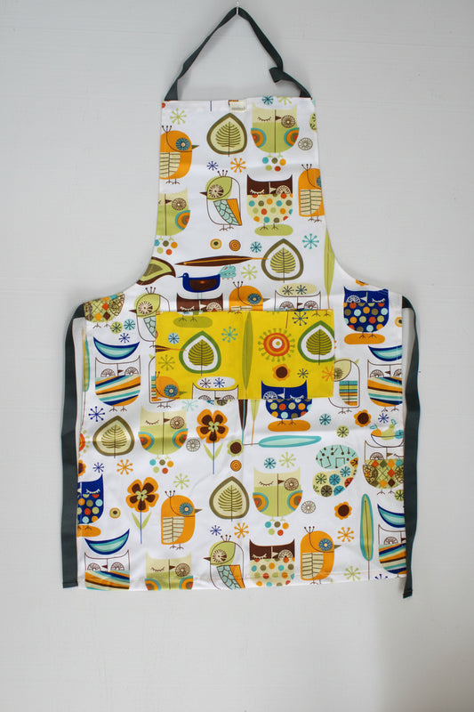 Woodland Retro Owl Apron