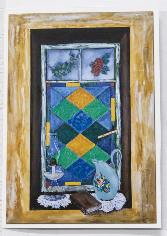 Vintage Stained Glass Still Life