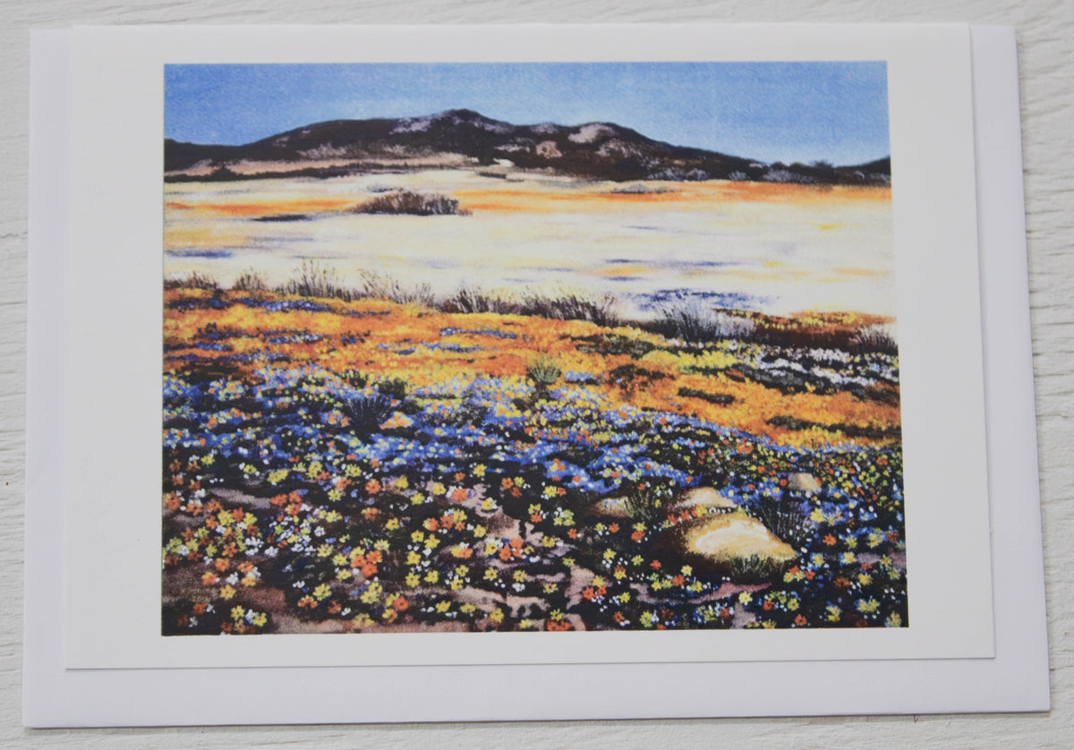 Mountain Wildflower Landscape Art Card