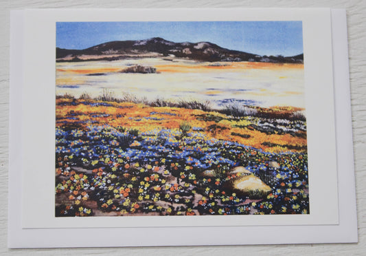 Mountain Wildflower Landscape Art Card