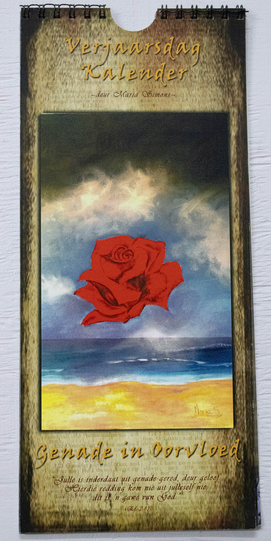 Art Birthday Calendar (29x13 cm) 'Genade in Oorvloed'