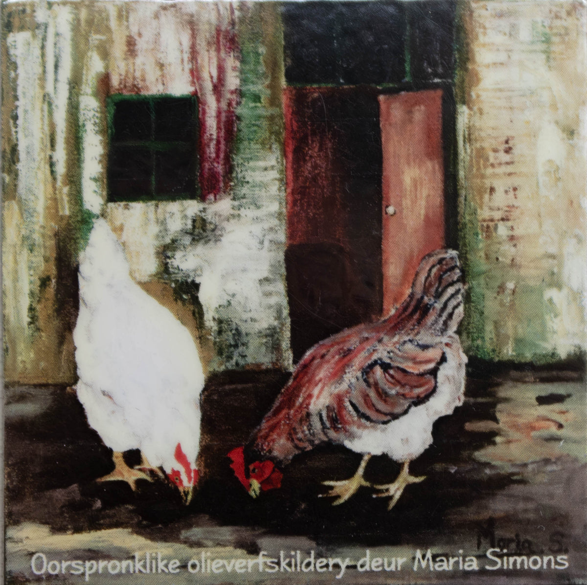 Farmyard Foraging Chickens Fridge Magnet
