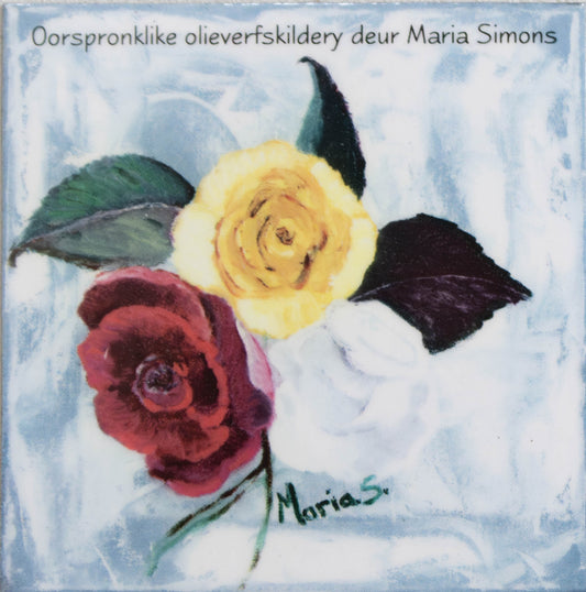 Classic Country Roses Fridge Magnet