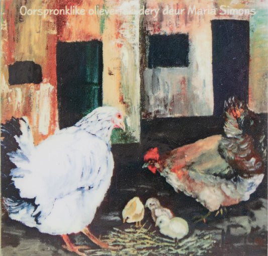 Farmyard Hen & Chicks Fridge Magnet