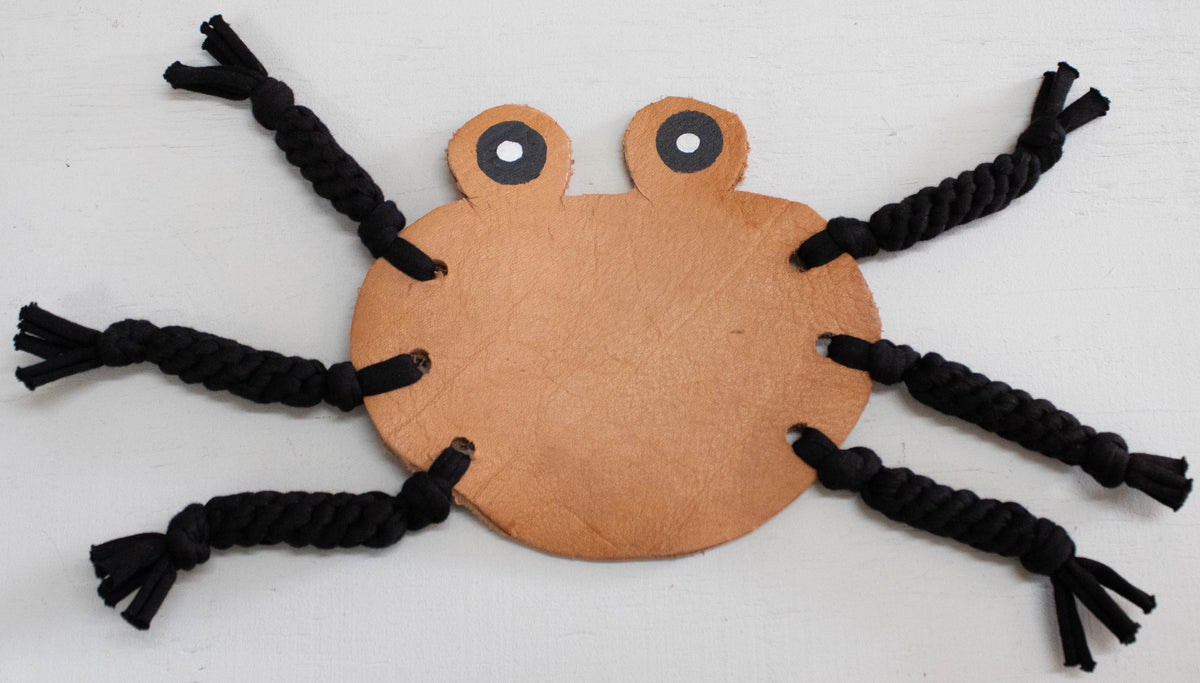 The Leather Claw-dia Crab Tug Toy