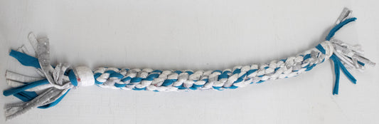 The Teal & Grey Tugging-Tide Upcycled Braided Rope