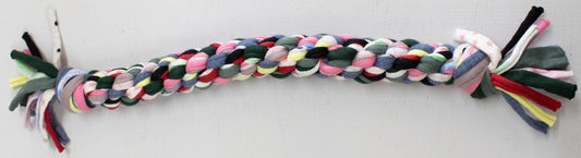 The Rainbow Confetti Upcycled Braided Rope