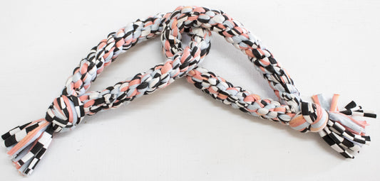 Eco-Weave Infinity Loop Tug  pink & white