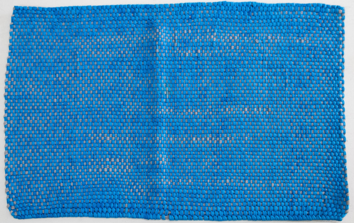 Eco-Friendly Ocean Blue & Heather Grey Mat