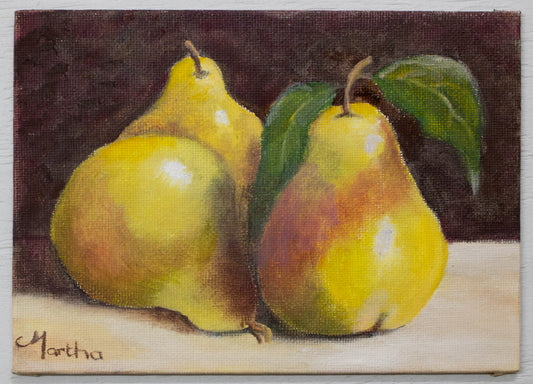 Three Pears in Soft Light